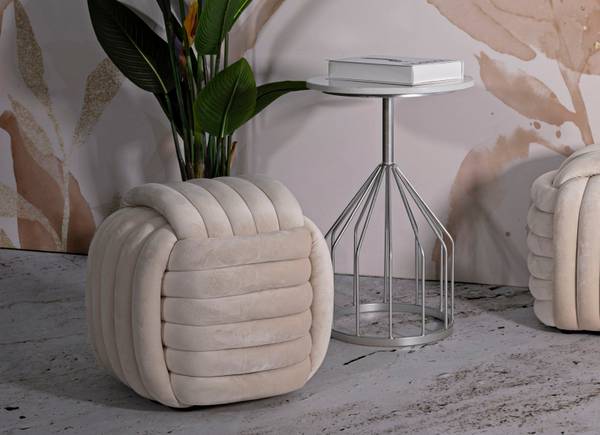 Hocker Softy Beige