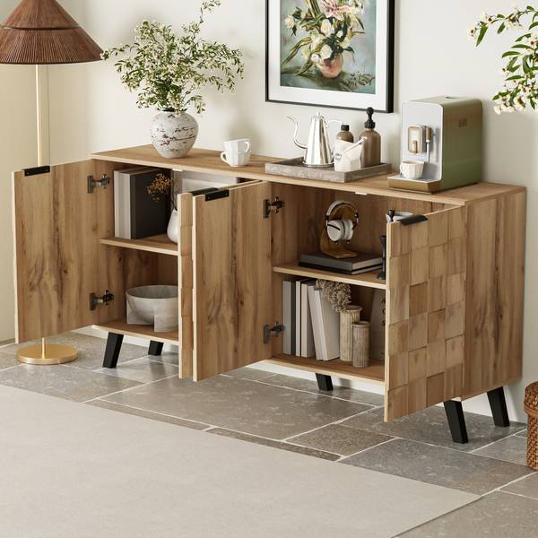 Sideboard Ocaers Braun - Holzwerkstoff - 36 x 78 x 161 cm