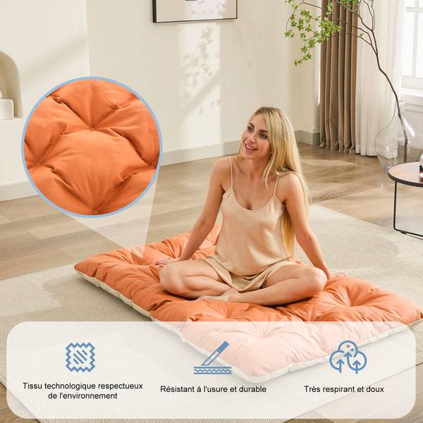 Sessel Loungesessel 2707864 Orange - Massivholz - 118 x 84 x 92 cm
