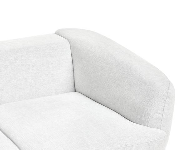 2-Sitzer Sofa KJAER Schwarz - Weiß - Textil - 155 x 100 x 100 cm