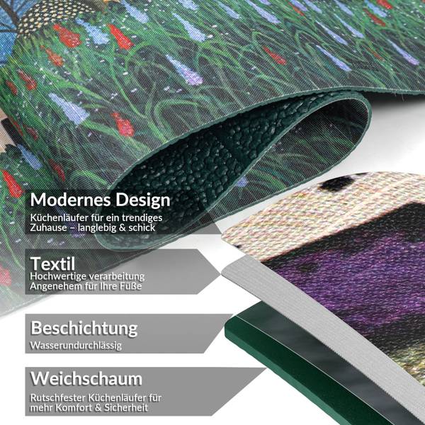 Küchenläufer Landschaft Tiefe: 100 cm