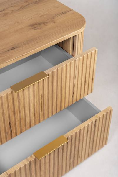 Badezimmerschrank Rhône Gold - Eiche Dekor - 60 x 52 cm