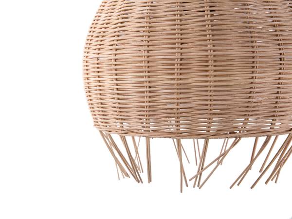 Pendelleuchten DRINO Beige - Blau - Rattan - 27 x 150 x 27 cm