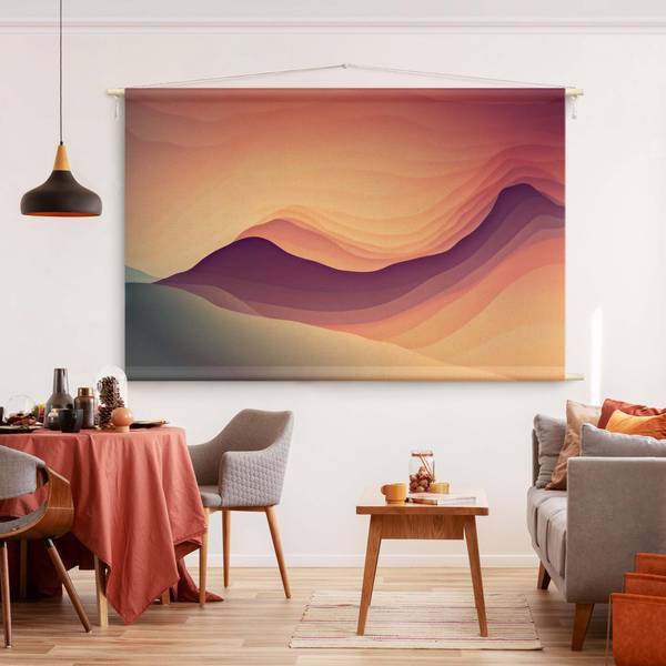 Wandteppich Wärmender Farbverlauf 205 x 137 cm