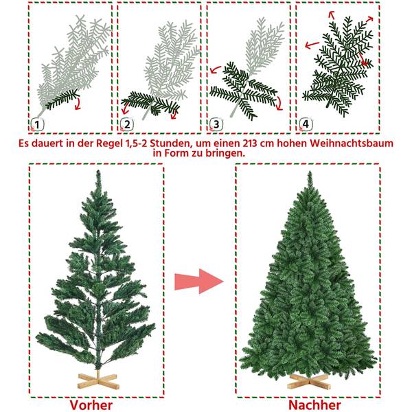 Künstlicher Weihnachtsbaum ARA93 145 x 214 x 145 cm