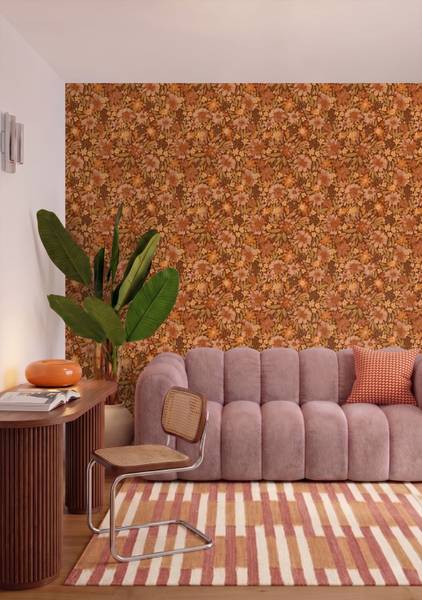 Tapete 132196 Orange - Papier - 50 x 900 x 50 cm