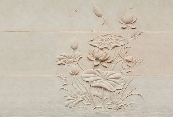 Fototapete Fiore Walls by Patel Beige - Fleece - 400 x 270 x 1 cm