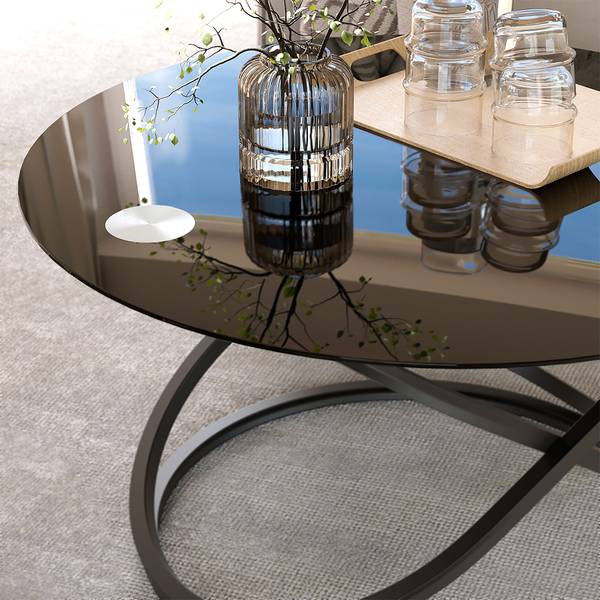 table basse Calgary 58502 Noir brillant