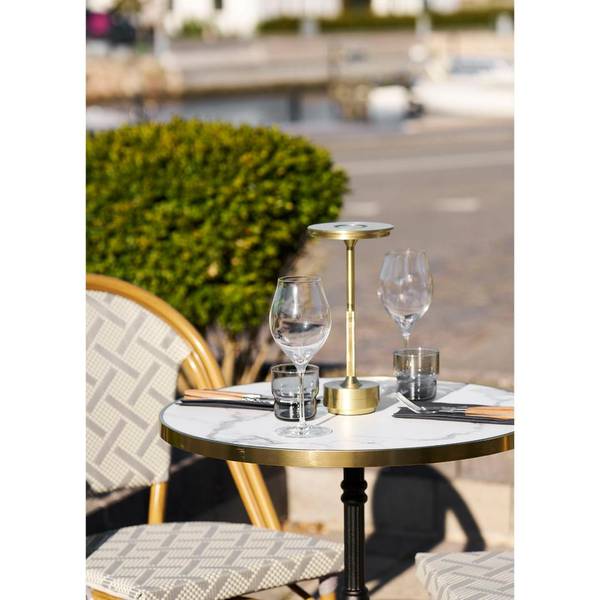 CaféTisch Trine Weiß - Holz teilmassiv - 60 x 74 x 60 cm