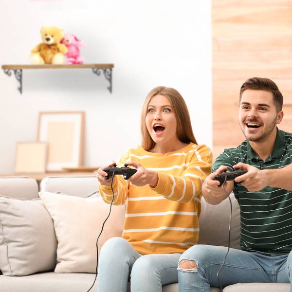 2er Set Regalwinkel antik Weiß