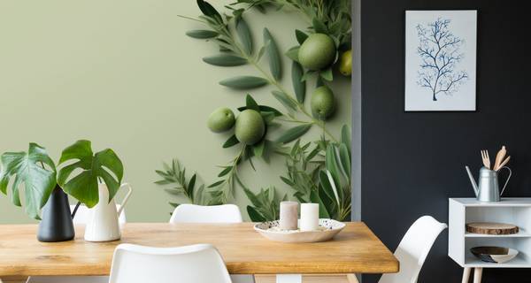 Fototapete BLÄTTER Oliven Pflanzen Natur 360 x 240 x 240 cm