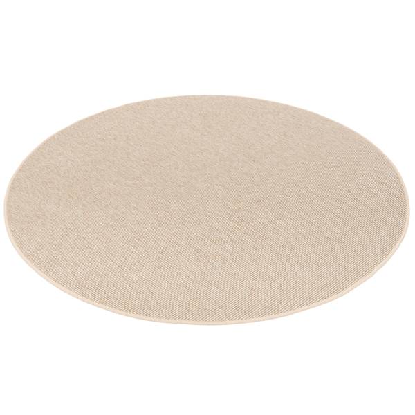 Natur Sisal-Optik Teppich Taff Rund Gold - 100 x 100 cm