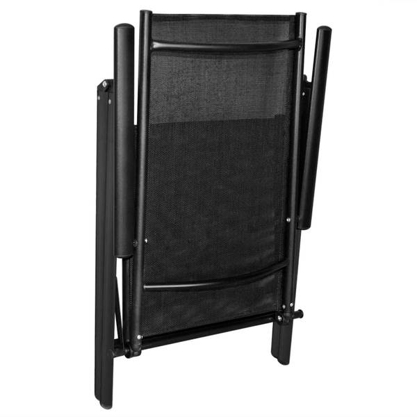 Gartenstuhl 3005527-1 4er Set Schwarz - Aluminium - 54 x 107 x 73 cm