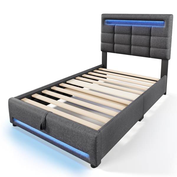 Polsterbett LEINGLOW Ⅰ Grau