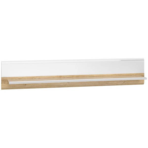 Wohnwand AKRON-131-9 Weiß - Holzwerkstoff - 436 x 143 x 42 cm