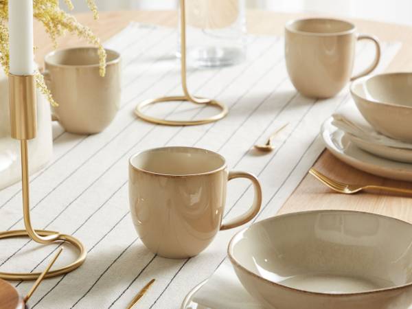 Tasses et mugs GINSENG Beige - Pierre - 12 x 10 x 10 cm