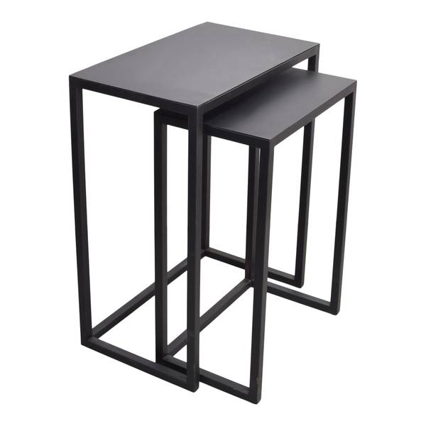 Beistelltisch Brick Schwarz - Metall - 51 x 64 x 31 cm