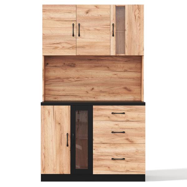 Buffetschrank GLOWNatur Ⅵ Braun - Holzwerkstoff - 105 x 180 x 40 cm