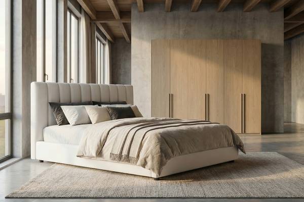 Polsterbett CATTURA Breite: 211 cm - Weiß