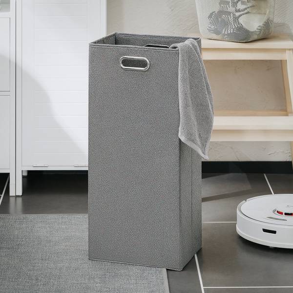 Hoge kast BZR123-W wit - plaatmateriaal op houtbasis - 30 x 145 x 30 cm