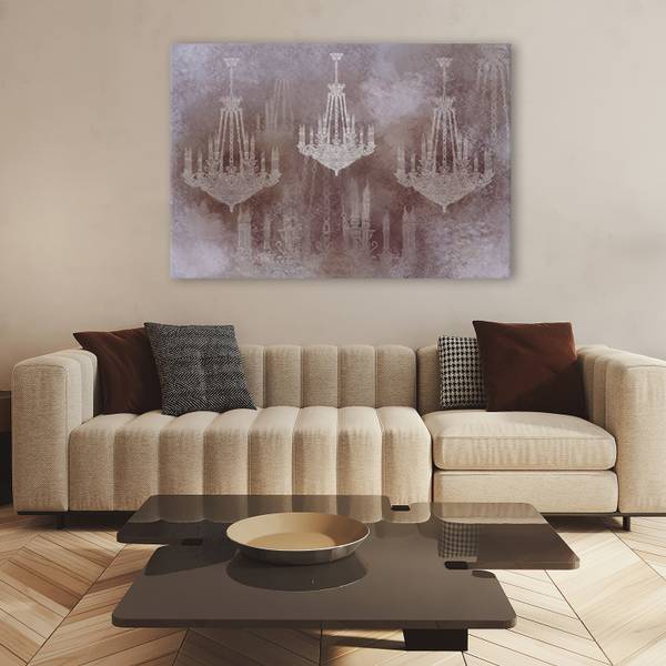 Wandbild kronleuchter 120 x 80 cm