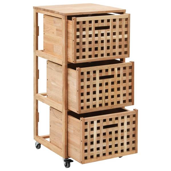 Armoire de rangement 247601 Marron - Bois massif - 41 x 91 x 41 cm