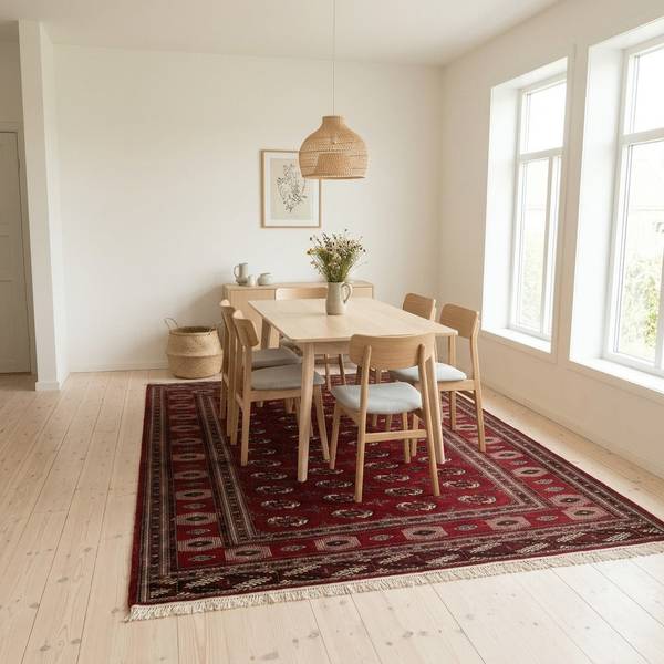 Orientteppich Oriental Rot - Naturfaser - 250 x 1 x 350 cm