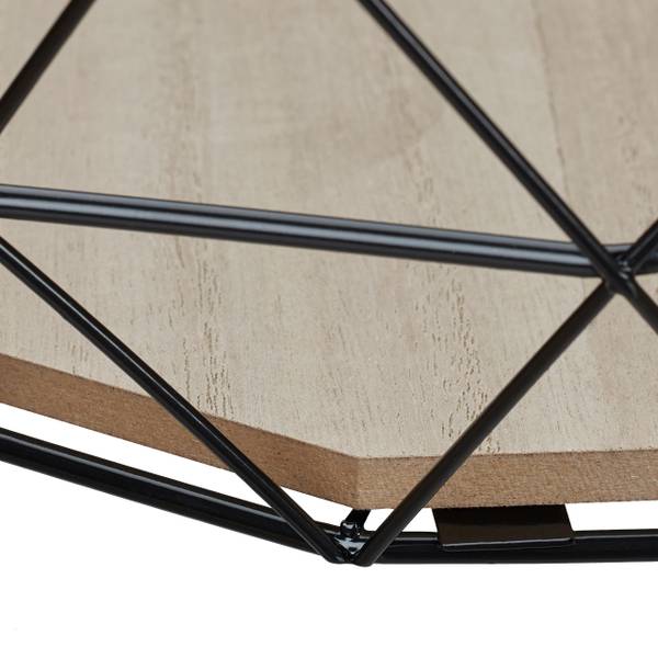 Obstkorb Gitter Design Schwarz - Hellbraun