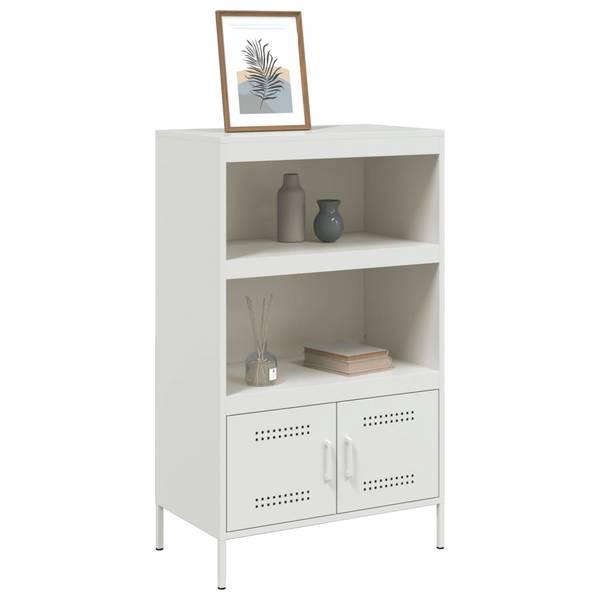 Highboard DE7666 Weiß - Metall - 68 x 113 x 39 cm