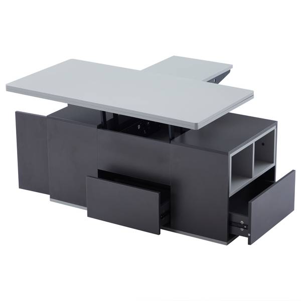 Couchtisch AegisKrynnathor Grau - Holzwerkstoff - 100 x 47 x 51 cm