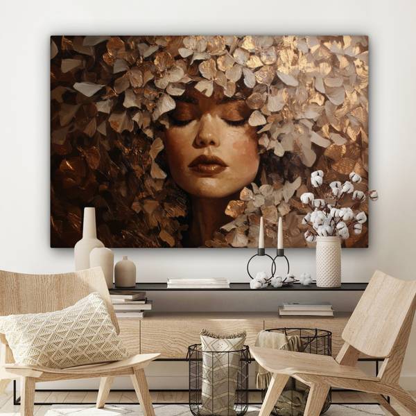 TABLEAU SUR TOILE Femme 150 x 100 cm