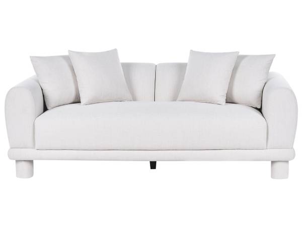 3-Sitzer Sofa PORI Cremeweiß - Weiß