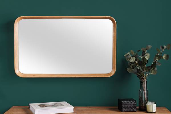 Wandspiegel AMSTERDAM Braun - Eiche - 50 x 80 x 6 cm