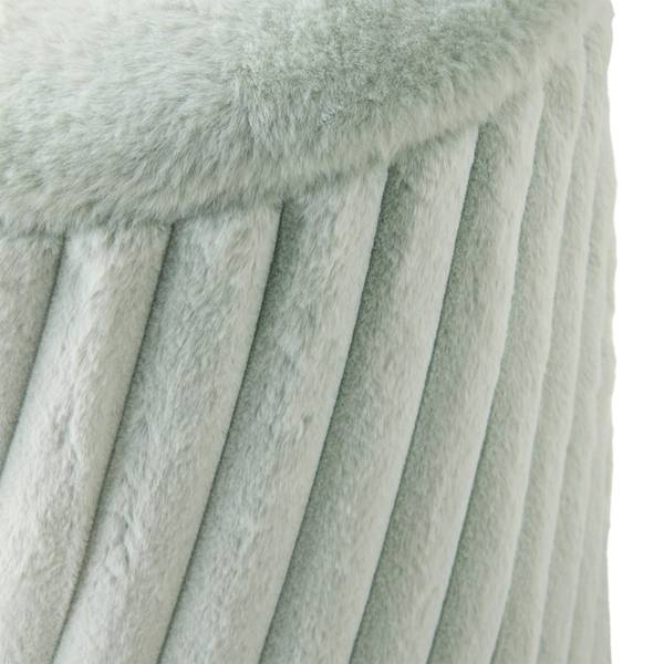 Hocker CADY Grün - Holzwerkstoff - Textil - 37 x 40 x 37 cm