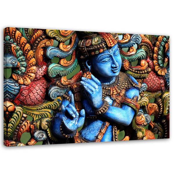 Tableau déco statue de bouddha 90 x 60 cm