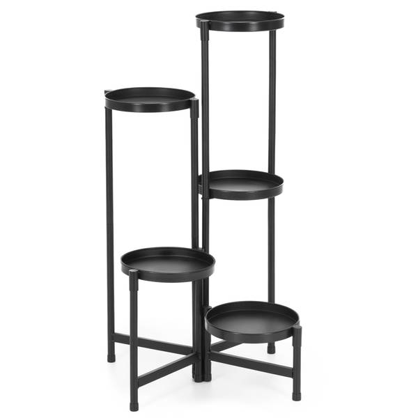 Blumenständer GA0218 Schwarz - Metall - 48 x 79 x 48 cm