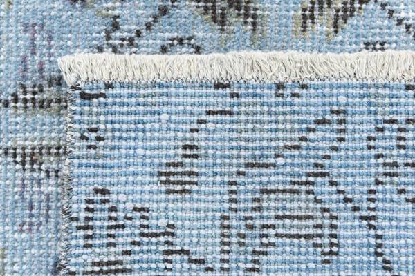 Tapis Ultra Vintage DCXXI Bleu - Laine - 130 x 1 x 257 cm
