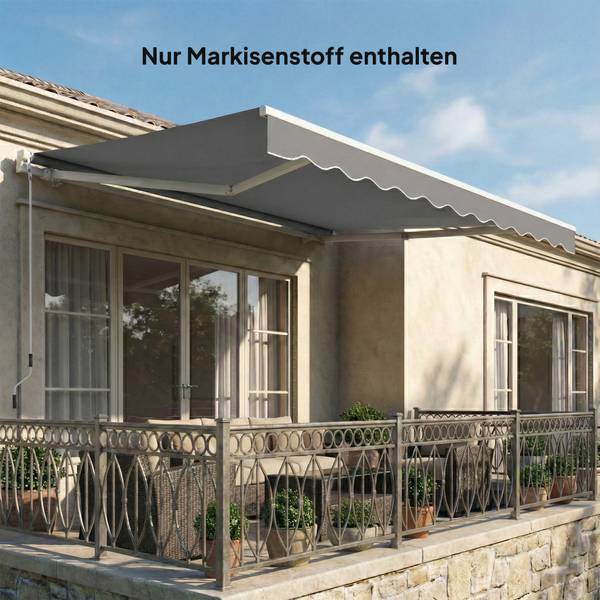 Markiesdoek 840-288V00CG grijs - textiel - 250 x 25 x 337 cm