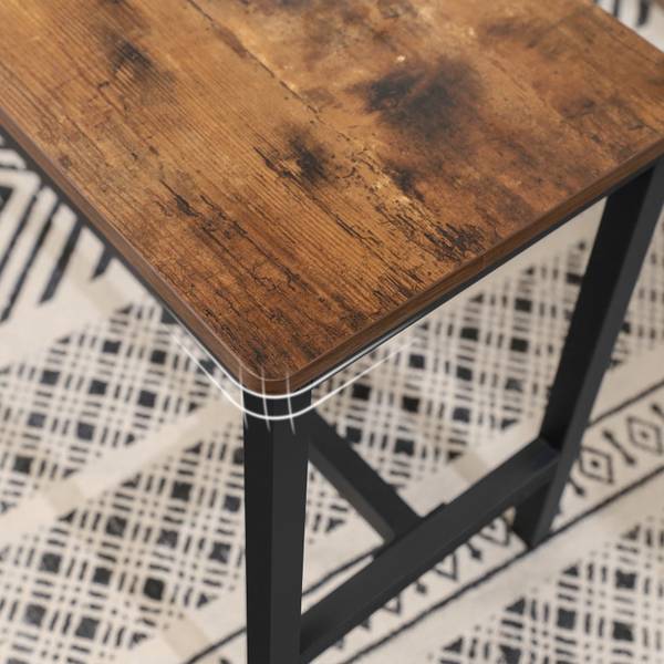 2er-Set Sitzbank Houston Braun - Holzwerkstoff - 33 x 50 x 108 cm