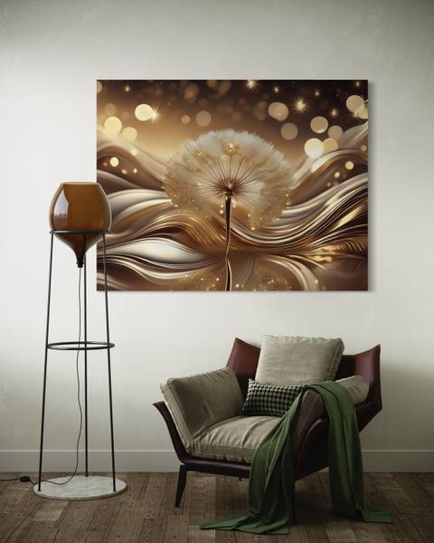 Wandbild pusteblume 100 x 70 cm