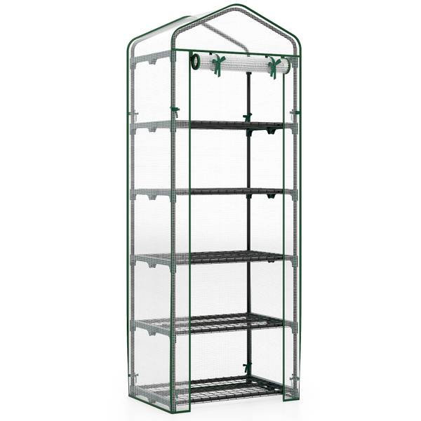 Gewächshaus SF6768ITDE Grün - Metall - 48 x 190 x 69 cm