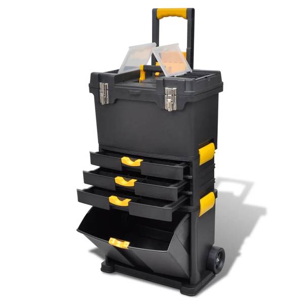 Werkzeugtrolley 140910 Schwarz - Polypropylen - 28 x 82 x 46 cm