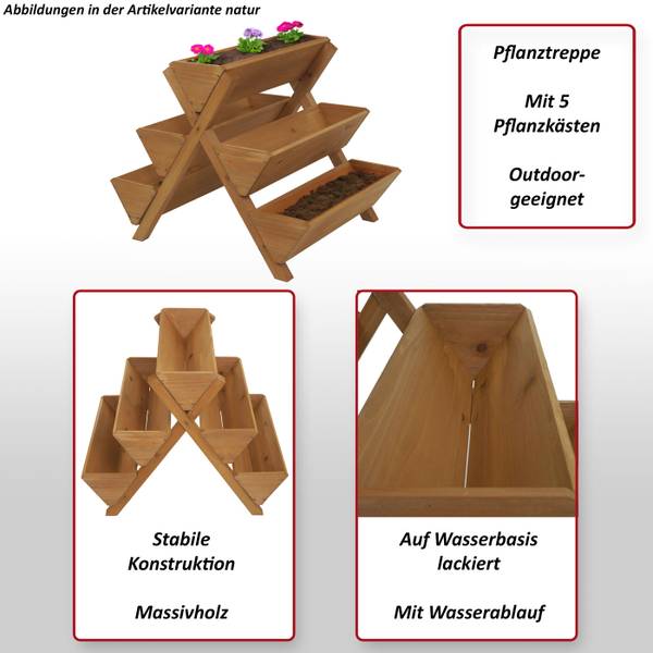 Pflanztreppe O15 Anthrazit