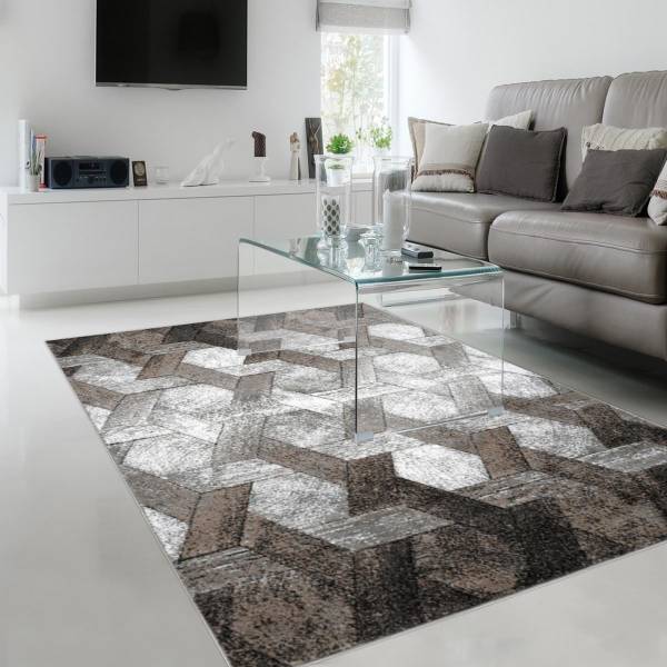 Tapis salon DONDUR 80x150 beige Beige - Matière plastique - 80 x 2 x 150 cm