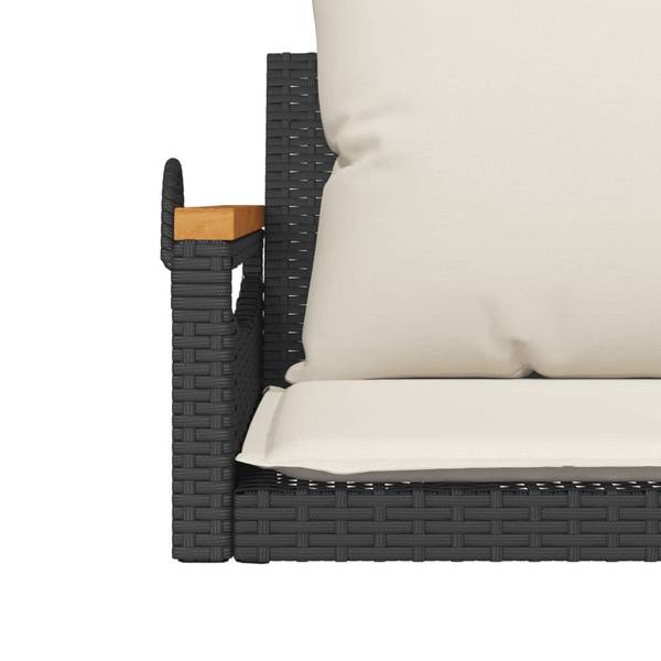 Schommelbank 3033883-3 zwart - staal - 63 x 40 x 62 cm