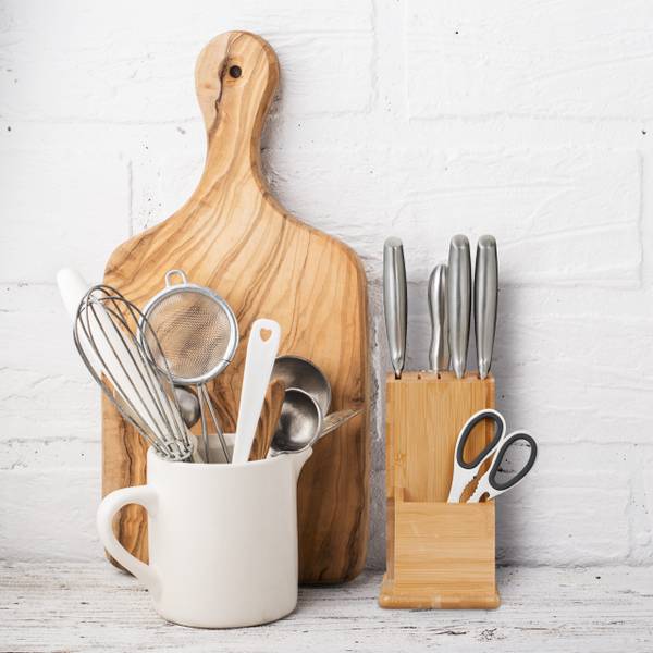 Unbestückter Messerblock aus Bambus Braun - Bambus - 11 x 21 x 22 cm