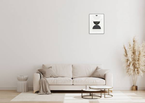 Horloge murale design Arc Solis Blanc - Bois manufacturé - 35 x 60 x 1 cm