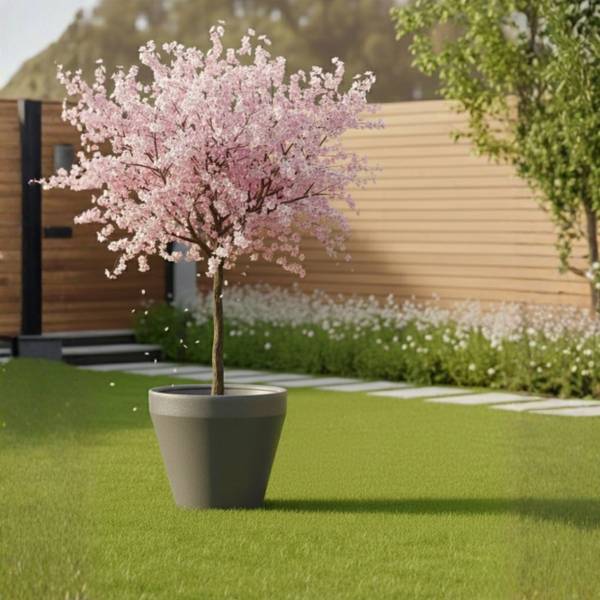 Blumentopf Purea Grau - 55 x 49 x 55 cm