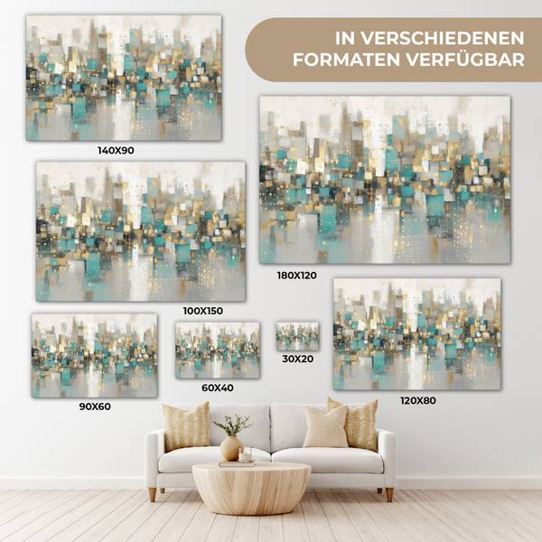 LEINWANDBILD Mosaik 120 x 80 cm