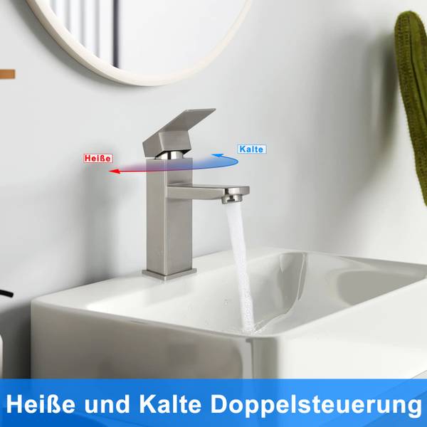 Wasserhahn sdhn Silber - Tiefe: 17 cm